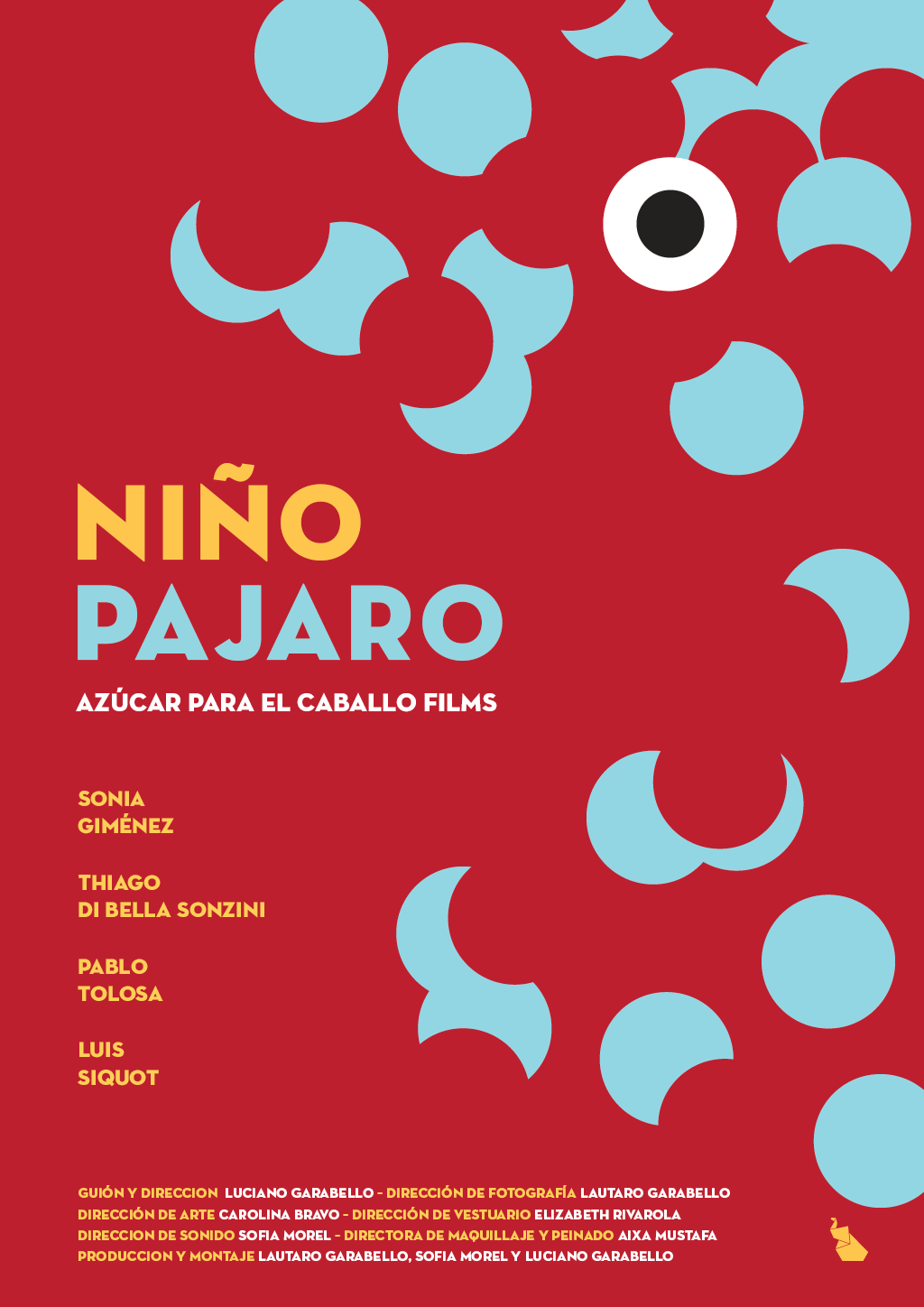 afiche de cortometraje niño pajaro