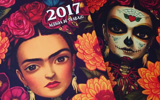 agenda de trabajo para edelvives 2017 frida khalo